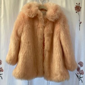 BNWOT Janie and Jack Toddler Fur Coat